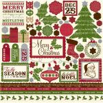 ECP Sticker 12x12" - Merry Christmas Elements Sticker