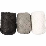 CCH Band - Raffia Bast Set Schwarz/weiis Paris