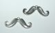 AEX Charm - Schnurrbart Silber