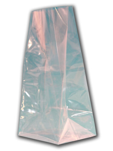 TRB Geschenktüte - 12 Stück OPP Blockbodenbeutel 80 x 240...
