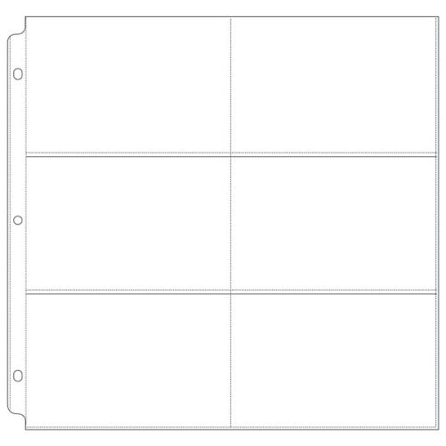 WRM Ring Page Protector/Klarsichthüllen 12"x12" (6-4x6)