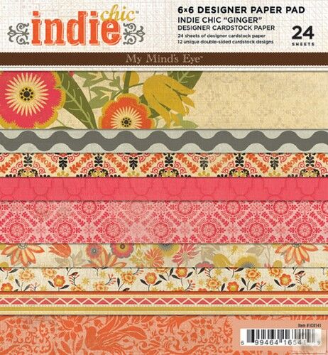 MYM Paper Pad 6x6 - Indie Chic Ginger