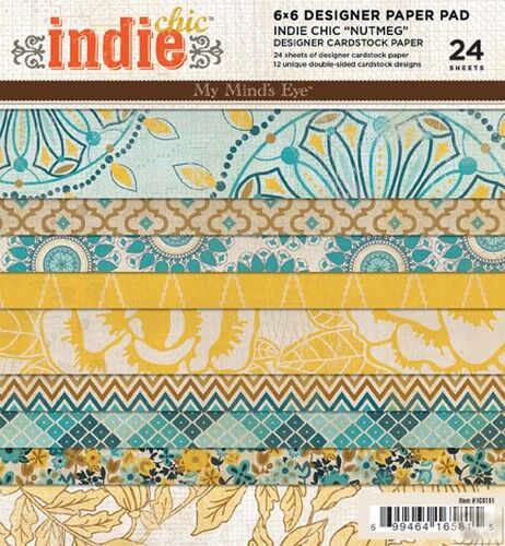 MYM Paper Pad 6x6 - Indie Chic Nutmeg