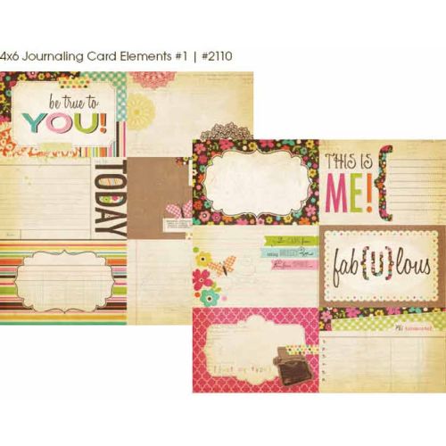 SST Cardstock - Fabulous Journaling Cards Elements 1