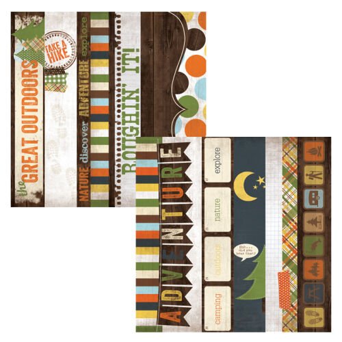 SST Cardstock - Take a Hike Border & Title Strip