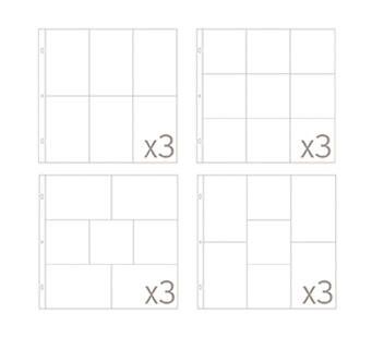 AMC Becky Higgins Project Life - Klarsichthüllen/Page Protectors Small Variety Pack 4