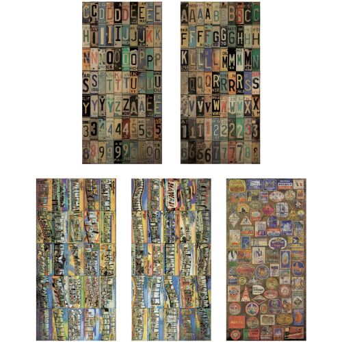 THZ Tim Holtz Salvage Stickers - Destination