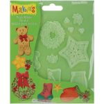 MKS Makins Clay Push Molds - Christmas Decor
