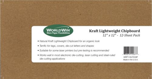 WRW Kraft Lightweight Chipboard 8.5" x 11"