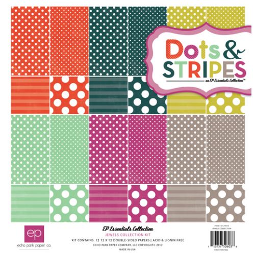 ECP Collection Kit 12x12" - Dots & Stripes Jewels Collection Kit
