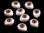 STK Embellishment - Braune Augen 8x11 mm