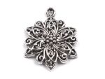 STK Embellishment - Charm Blüte Silber