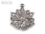 STK Embellishment - Charm Blüte Silber