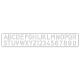 Sizzlits Decorative Strip Die - Tim Holtz Alterations Alphabet Stenciled