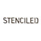 Sizzlits Decorative Strip Die - Tim Holtz Alterations Alphabet Stenciled
