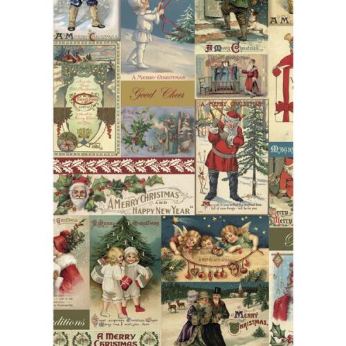 RYH Decoupage Papier - Deco Maché Xmas Scene