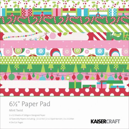 KSC Paper Pad 6.5"x6.5" - Mint Twist