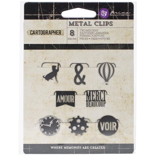 PRM Metal Art - Metal Clips Cartographer