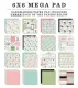 CTB Paper Pad 6x6" - Mega Pad Flower Garden