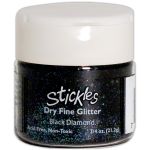 RAG Distress Stickles - Dry Fine Glitter Black Diamond