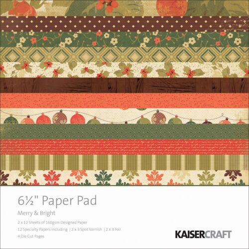 KSC Paper Pad 6.5"x6.5" - Merry & Bright