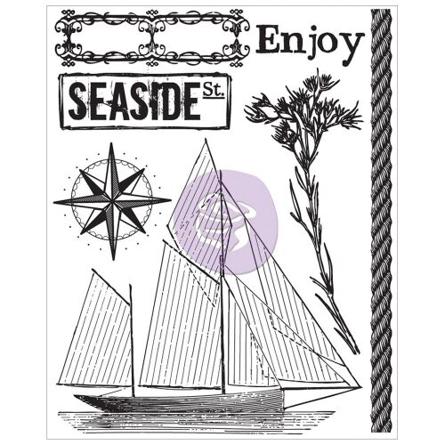 PRM Clear Stamp - Seashore Enjoy