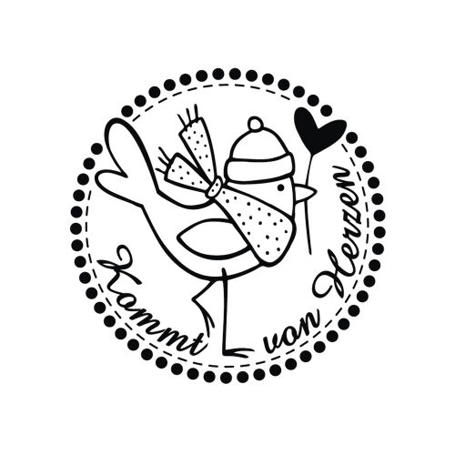 RYH Holzstempel - Kommt von Herzen