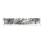 Sizzlits Decorative Strip Die - Tim Holtz Alterations Cobwebs