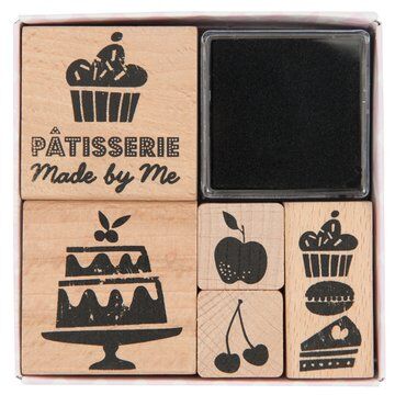 RCO Holzstempel-Set - Patisserie