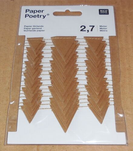 RCO Paper Art - Papiergirlande/Wimpel Kraft