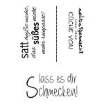 EFC Clear Stempel - Lass es Dir schmecken