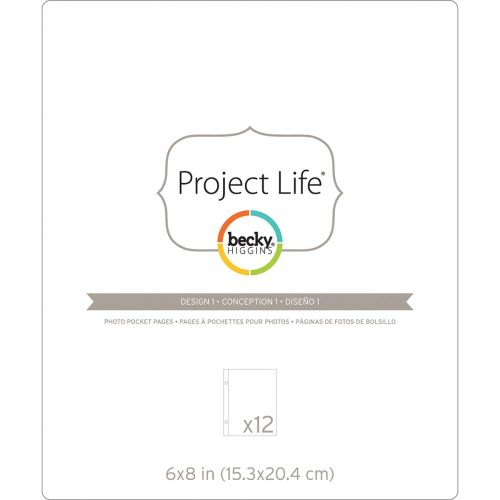 AMC Becky Higgins Project Life - 6"x8" Klarsichthüllen/Page Protectors Design 1