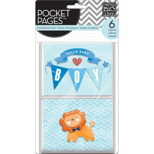 MBI Pocket Pages - Embellished Cards Baby Boy