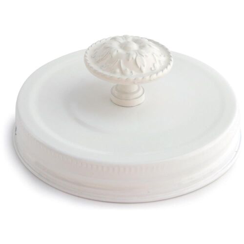 CCR Show Topper Knob & Lid White für Wide Mouth Jars Mason