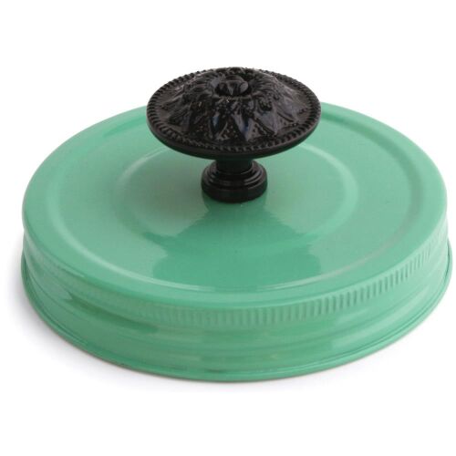 CCR Show Topper Knob & Lid Green & Black für Wide Mouth Jars Mason