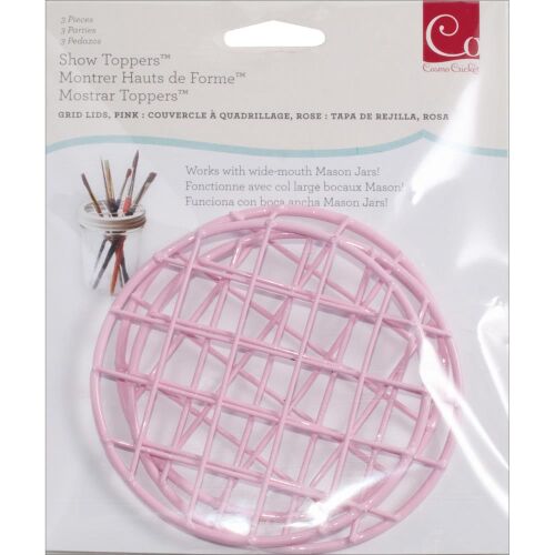 CCR 1x Show Toppers Grid Lids Pink für Wide Mouth Mason Jars