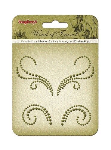 SCB Embellishments - Halbperlen Curls Wind of Travel I