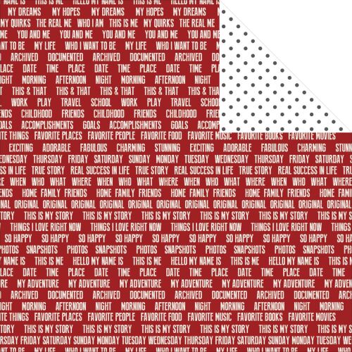 TCL Cardstock - Hello My Name is Words