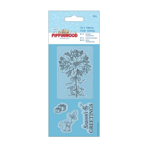 DOC Clear Stamps - Pippinwood Pointsettia