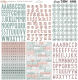 GLZ Sticker 12x12" - Carpe Diem Alphabets & Words