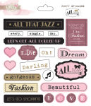 GLZ Sticker - All Dolled Up Puffy Words