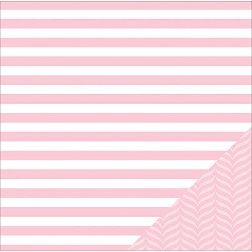 AMC Cardstock - Color of Memories Light Pink Stripe