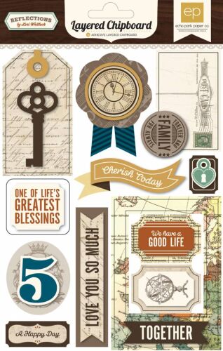 ECP Layered Chipboard Sticker - Reflections