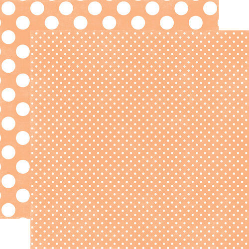ECP Cardstock - Dots & Stripes Peaches & Cream Tiny Dot