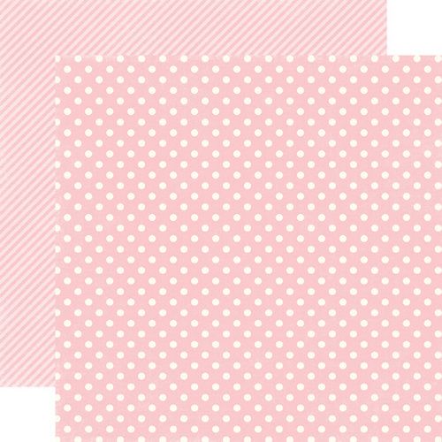 ECP Cardstock - Dots & Stripes Peony Small Dots