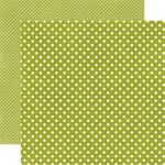 ECP Cardstock - Dots & Stripes Kiwi Small Dots