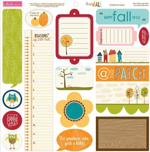 BLB Sticker 12"x12" - Finally Fall Just Write Journaling