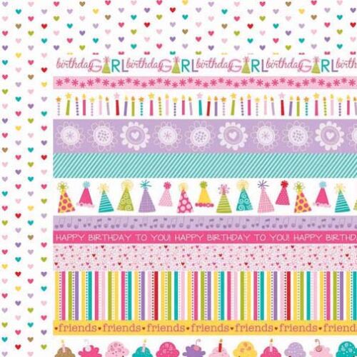BLB Cardstock - Birthday Girl Borders