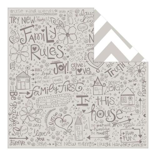 BLB Cardstock - Family Forever Family Rules