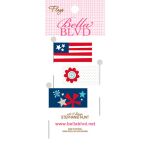 BLB Embellishments - All American Flags